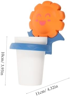 Cartoon Toothbrush Cup Organizer Wall Mount