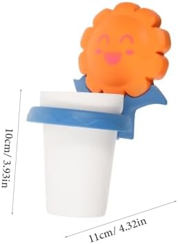 LIFKOME Cartoon Toothbrush Cup Rack Wall-Mounted Organizer 1