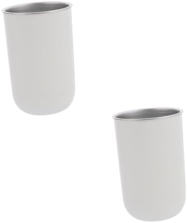 2pcs Reusable Stainless Steel Toothbrush Holder for Bathroom and Travel