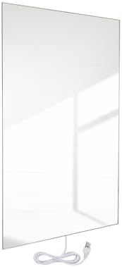 WarmlyYours Radiant Panel Heater - Glass White 24 x 35 in
