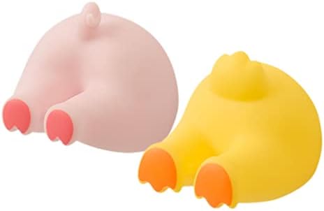 2pcs Cartoon Animal Butt Hooks Self-Adhesive Wall Decor