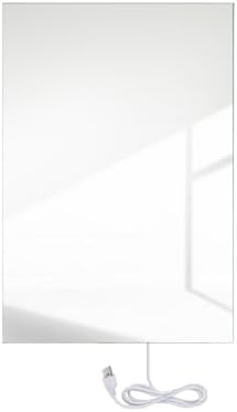 WarmlyYours Radiant Panel Heater - Glass White 24 x 35 in