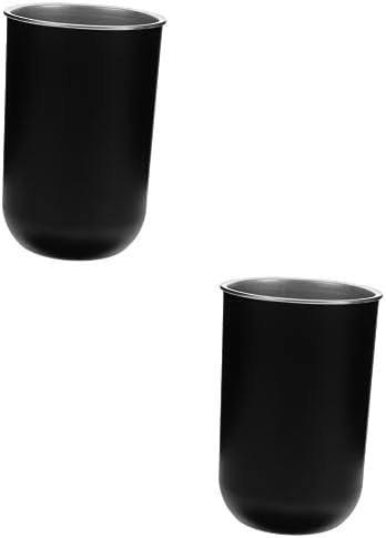 HOOTNEE 2Pcs Multi-Purpose Stainless Steel Mouthwash Cup Set for Bathroom Use