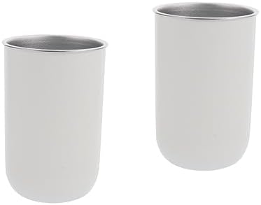 Cabilock 2pcs Stainless Steel Toothbrush Storage Cup for Kids