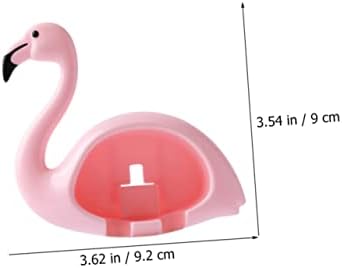 Gatuida 2PCS Flamingo Toothbrush Holder Wall Mounted Organizer