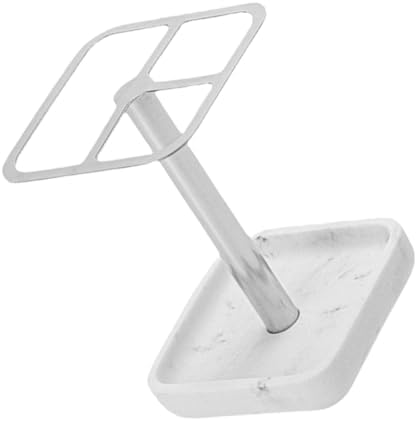 Stylish White Marble Toothbrush Holder for Bathroom