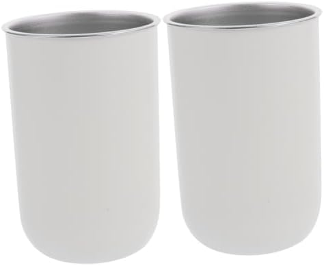 Anneome 2pcs Stainless Steel Mouthwash Cup for Boys and Girls