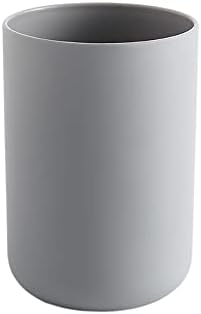 MinLia Bathroom Tumblers Plastic Mouthwash Cup Holder Khaki