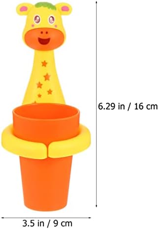 Cabilock Cartoon Animal Toothbrush Holder 2 Sets