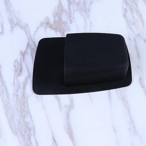 UTHCLO Silicone Razor Holder Bathroom Organizer Wall Mounted Storage Black