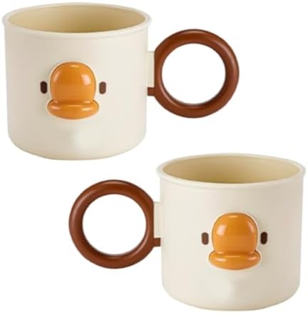 2PCS Cartoon Toothbrush Cup with Holder for Kids and Couples