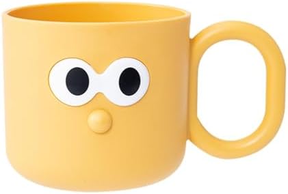 DNCG Cartoon Brush Mug for Kids - Yellow Toothbrush Holder