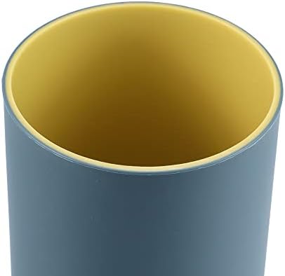 VOCOSTE 2Pcs Bathroom Toothbrush Cups Deep Blue Pink