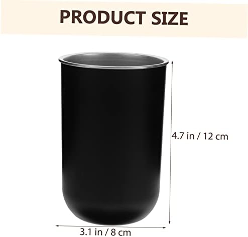 HOOTNEE 2Pcs Multi-Purpose Stainless Steel Mouthwash Cup Set for Bathroom Use