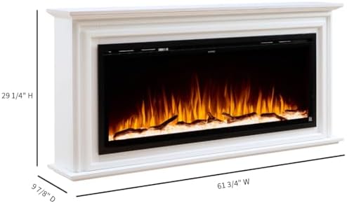 Touchstone Sideline Elite 50 Smart Electric Fireplace with Mantel 1