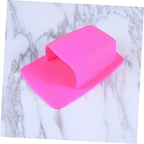 Yardenfun Silicone Toothbrush Holder Wall Mounted Pink