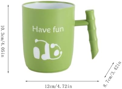 Creative Panda Toothbrush Cup with 14oz Capacity