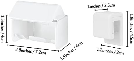LUEXBOX Wall Mounted Toothbrush Holder with Cover