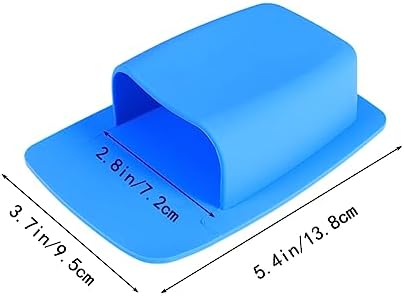 BESTYASH Wall Mounted Toothbrush and Razor Holder Organizer with Drainage System Blue