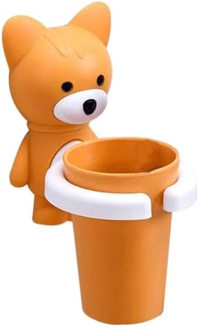Kids Toothbrush Holder with Cartoon Fox Design