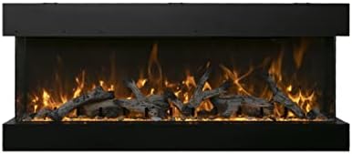 Amantii 50 3-Sided Electric Fireplace with Remote and 8H Timer