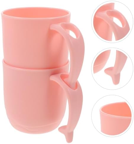 Luxshiny 2pcs Dolphin Cartoon Toothbrush Cups