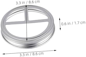 BUGUUYO 5Pcs Wide Mouth Jar Toothbrush Holder Lid