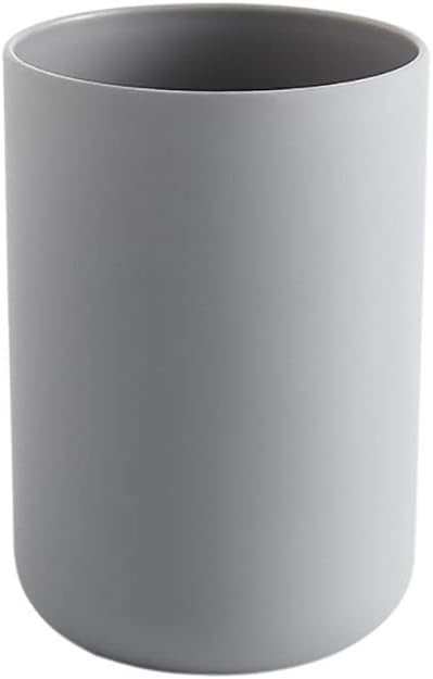 MinLia Bathroom Tumblers Plastic Mouthwash Cup Holder Khaki