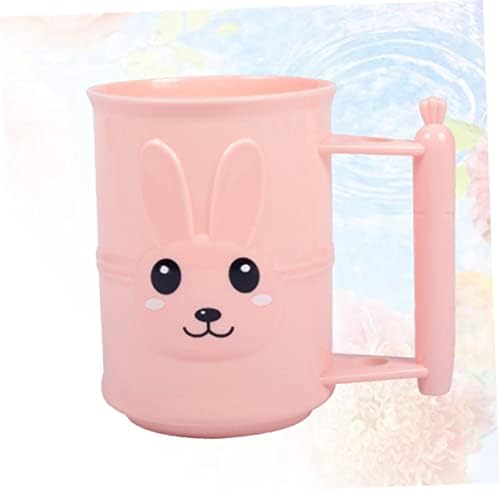 Cabilock Cartoon Rabbit Toothbrush Holder Bathroom Tumbler Cup