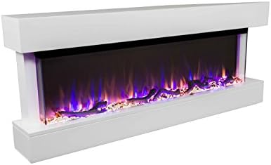 Touchstone Chesmont Smart Electric Fireplace - 50 Wide White Mantle AlexaWiFi Enabled