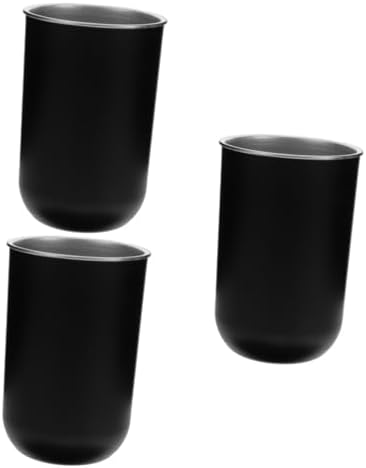 Amosfun 3Pcs Stainless Steel Toothbrush Holder with Gargling Cup