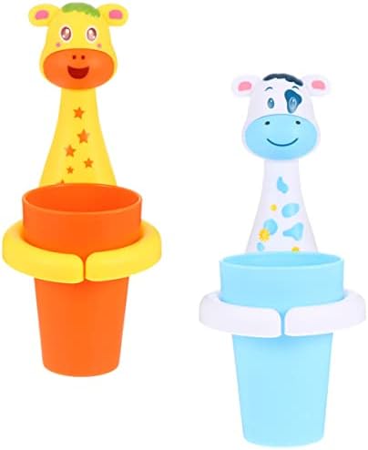 Cabilock Cartoon Animal Toothbrush Holder 2 Sets