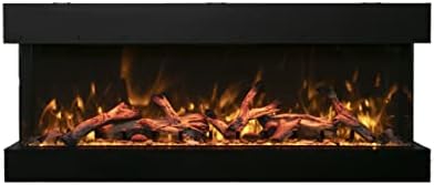 Amantii 50 3-Sided Electric Fireplace with Remote and 8H Timer