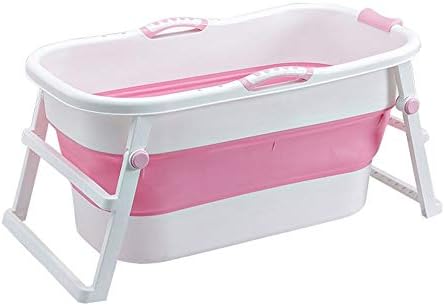 TEMKIN Folding Bathtub with Non-Slip Handrail