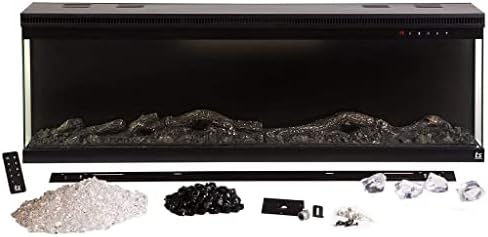 Touchstone Infinity 3-Sided Electric Fireplace - Black 72 WiFi Enabled