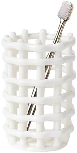 LILITURF Ceramic Toothbrush Holder for Bathroom