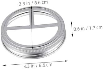 HOLIDYOYO 5 Pcs Stainless Steel Toothbrush Holder Lids