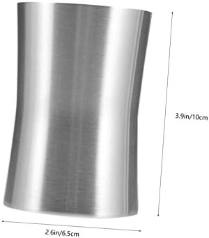 GLEAVI Modern Stainless Steel Toothbrush Holder Cup