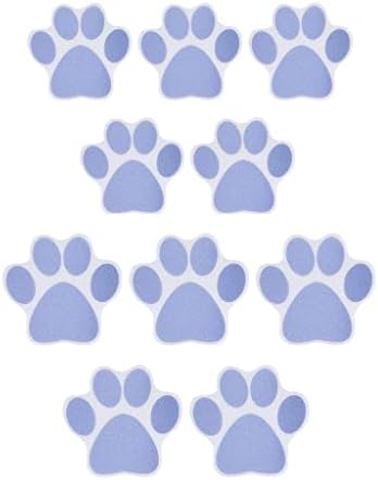 10pcs Nonslip Dog Paw Bathtub Stickers