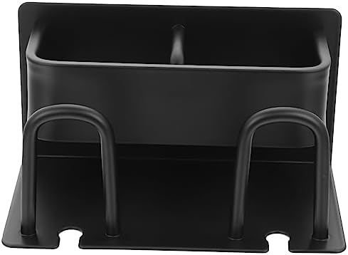 OUNONA Wall Mounted Toothbrush Holder with Drainage and Storage