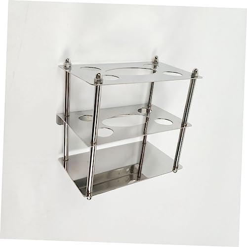 Stainless Steel Toothbrush Holder with Toothpaste Rack