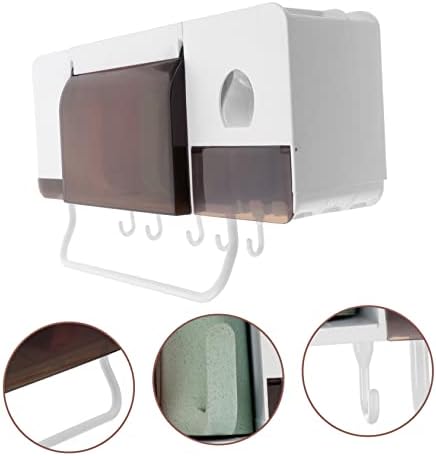 PRETYZOOM Wall-Mounted Toothbrush Holder for Adults and Kids