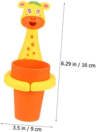 IMIKEYA Cartoon Animal Toothbrush Holder Set