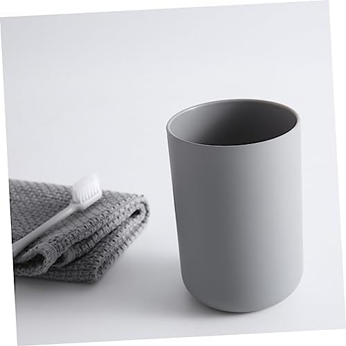 DECHOUS Portable Grey Couples Toothbrush Cup