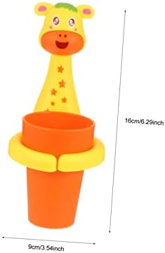 LIFKOME Wall Mounted Toothbrush Cup Holder for Boys and Girls