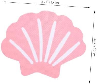BESTYASH 12Pcs Shell Shaped Non-Slip Bath Stickers