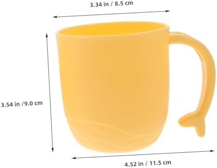 Cartoon Dolphin Handle Mouthwash Cup for Kids