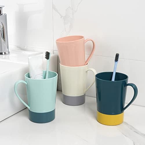 Veemoon 4Pcs Multicolor Unbreakable Toothbrush Cups