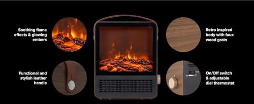 Hearth Brands Electric Fireplace with 3D Flame Effect