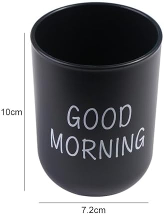 Portable Plastic Toothbrush Holder with Cup Storage - Green